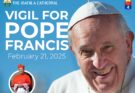 Prayer vigil for Pope Francis on Feb. 21